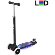 Nils Fun Skrejritenis HLB1310 LED SCOOTER BLACK NILS FUN