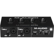 M-Audio M-Track Duo USB Audio interface Crystal preamplifier 16 bit 48 kHz Black