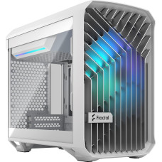 Fractal Design Torrent Nano RGB White TG clear tint Side window,  White TG clear tint, Power supply included No