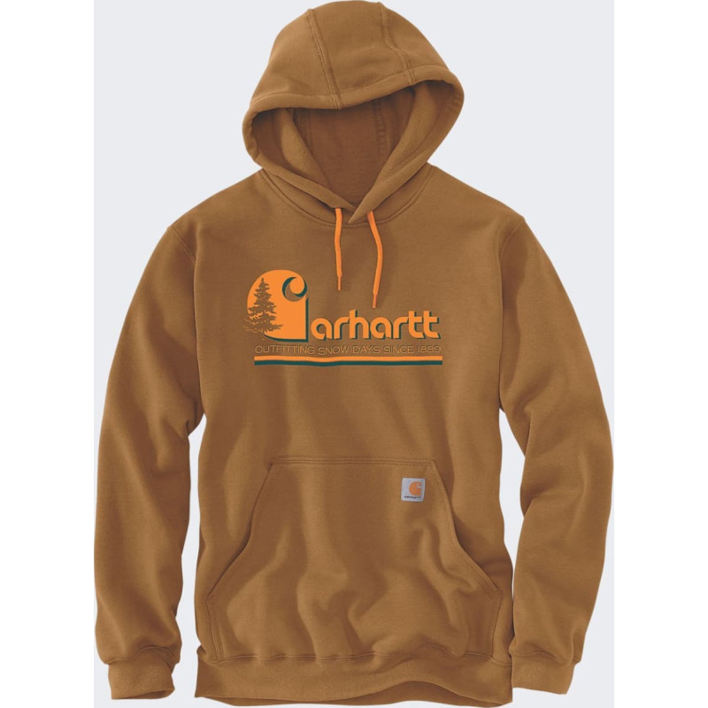 Carhartt Bluza Carhartt Midweight Tree Graphic Brown