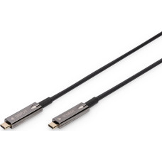 Digitus Kabel USB Digitus USB-C - USB-C 20 m Czarny (AK-330160-200-S)