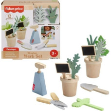 Fisher Price Wooden mały ogrodnik zestaw drewnianych roślin i narzędzi