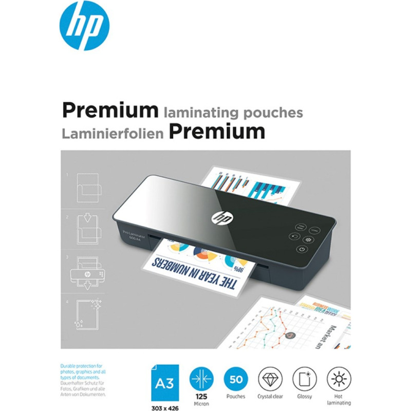 Hewlett-Packard HP Premium lamination film A3 50 pc(s)