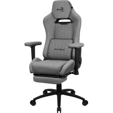 Aerocool ROYALASHGR Premium Ergonomic Gaming Chair Legrest Aeroweave Technology Grey