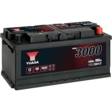 Maxgear Akumulator YUASA 12V 90Ah/800A YBX3000 SMF (P+ standardowy) 353x175x175 B13 (rozruchowy)
