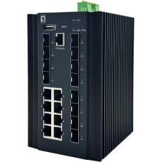 Levelone Switch 20x GE IGU-2072 8x 1GbE.8x 2.5GbE SFP sw