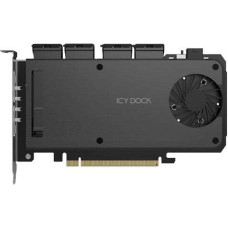 Icydock Adapter 4 x M.2 NVMe SSD Mobile Rack Adapter Card fo