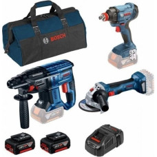Bosch Zestaw elektronarzędzi Bosch ZESTAW BOSCH GBH180 + GWS180  + GDX180 +2XAKU 5.0AH  + GAL1880CV