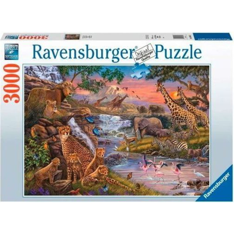 Ravensburger Polska Puzzle 3000 elementów królestwo zwierząt