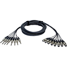 Alva - Kabel 8 x XLRf - 8 x TRS 5m