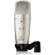 Behringer C-3 microphone Silver Studio microphone