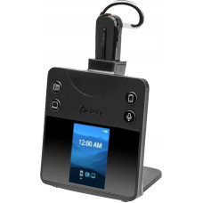 Poly Słuchawki Poly Poly Savi 8445 OFFICE - Savi 8400 series - Headset - konvertierbar - DECT / Bluetooth - kabellos - Schwarz - Zertifiziert fur Microsoft Teams