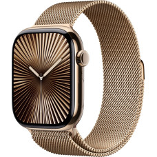 Apple Smartwatch Apple Watch 10 GPS + Cellular 46mm Gold Titanium Milanese Loop M/L Złoty  (MX003QF/A)