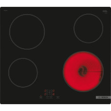 Bosch Płyta grzewcza Bosch Bosch Hob | PKE61RBA2E | Electric | Number of burners/cooking zones 4 | Touch | Timer | Black one size