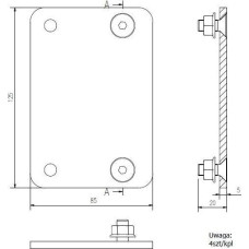 Edbak Uchwyt ścienny VWPOP95-L 70'' - 98''