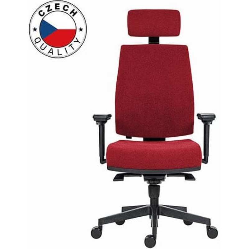 Powerton Ergonomiczny fotel biurowy Jana, Czerwony