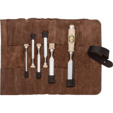 Kirschen Kirschen Firmer Chisel Set 6pcs. Leather Bag 6-10-12-16-20-26