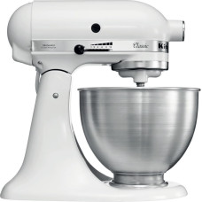 Kitchenaid 5K45SSEWH Stand mixer 275 W Metallic, White