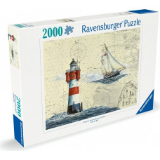 Ravensburger Polska Puzzle 2000 elementów Żeglarstwo, latarnia morska