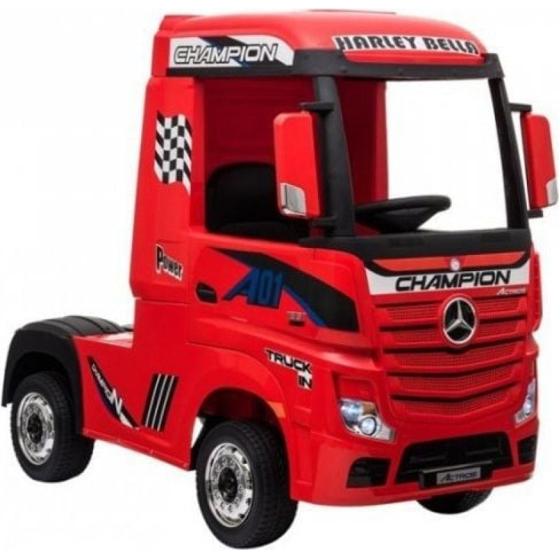 Lean Sport Auto na Akumulator Mercedes Actros Czerwony Lakierowany MP4