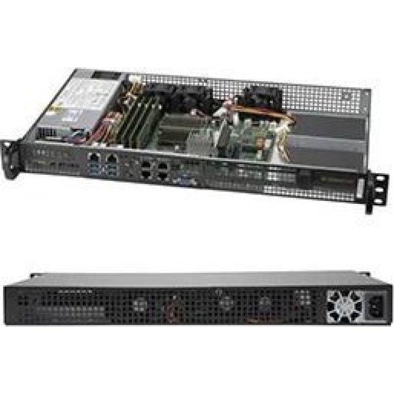 Supermicro Serwer SuperMicro Supermicro Barebone SuperServer 1U Intel Atom C3958 (16C/16T) 2 GHz SYS-5019A-FN5T