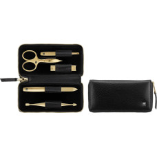 Zwilling Zestaw do manicure Zwilling Twinox Gold Edition  czarne, skórzane etui, 5 elementów