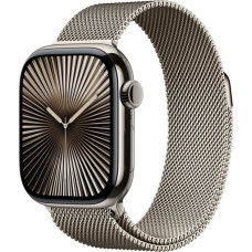 Apple Smartwatch Apple Watch 10 GPS + Cellular 42mm Natural Titanium Milanese Loop Szary  (MWXF3QF/A)