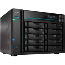 Asustor Serwer plików Asustor LOCKERSTOR 10 AS6510T 10-bay, Intel ATOM C3538 Czterordzeniowy 2.1GHz, 32G RAM, 2x10GbE LAN, 2x 2.5GbE LAN, 2x USB 3.2. 2x SSD M.2 NVMe2