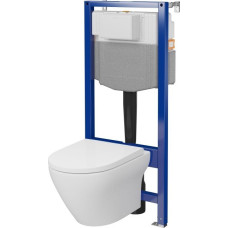 Alkotest Zestaw podtynkowy Alkotest S701-823 / CERSANIT / AQUA 50 / C20 ZESTAW STELAŻ PODT WC MECH QF+ MZ LARGA OVAL CO DUR WOLNOOPADAJĄCA ŁW /