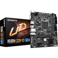 Gigabyte H510M S2H V3 Motherboard - Supports Intel Core 11th CPUs, up to 3200MHz DDR4 (OC), 1xPCIe 3.0 M.2, GbE LAN, USB 3.2 Gen 1