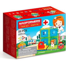 Magformers Zestaw klocków magnetycznych miasto - szpital 22 elementy