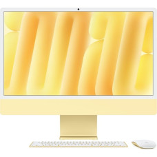 Apple iMac Z1EK 59,62cm 23,5Zoll Standardglas M4 10C CPU/10C GPU/16C N.E. 16GB 256GB SSD Gbit Eth MM NumKey TID DE Gelb