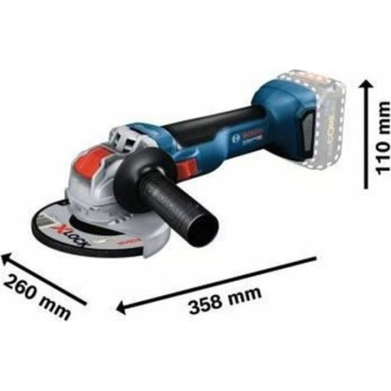 Bosch Szlifierka Bosch Kątowa X-LOCK GWX 18V-10 06017B0100