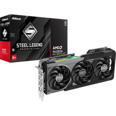 Asrock Karta graficzna ASRock Radeon RX 9070 XT Steel Legend Dark 16GB GDDR6 (RX9070XT SLD 16G)