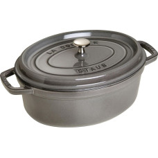 Staub Garnek STAUB żeliwny owalny 3.2 ltr grafitowy uniwersalny