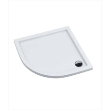 Alkotest KNG.B-02-P-80-5/3-WHITE-90 /  AQUAFORM / SLIM / BRODZIK 80X80X5/3 PÓŁOKRĄGŁY, FI90, R550 BIAŁY /