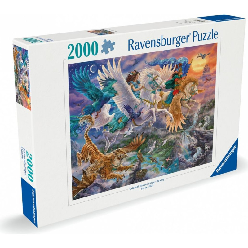 Ravensburger Polska Puzzle 2000 elementów fantazja pegaz