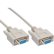 Inline 20pcs. Bulk-Pack InLine® Null Modem Cable DB9 female to female 5m