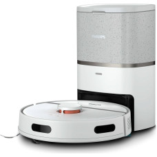 Philips 3000 series HomeRun Aqua XU3110/02 Vacuum and Mop Robot, Combi, Metallic, Round, Light/Beluga Metallic, Acrylonitrile butadiene styrene (ABS), 0.35 L