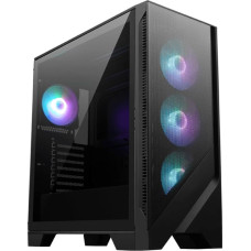 MSI MAG FORGE 320R AIRFLOW computer case Micro Tower Black, Transparent