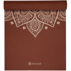 Gaiam Intense Rust Saules pulksteņa ziedu jogas paklājiņš 5mm 65733