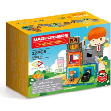 Magformers Zestaw klocków magnetycznych miasto - bank 22 elementy