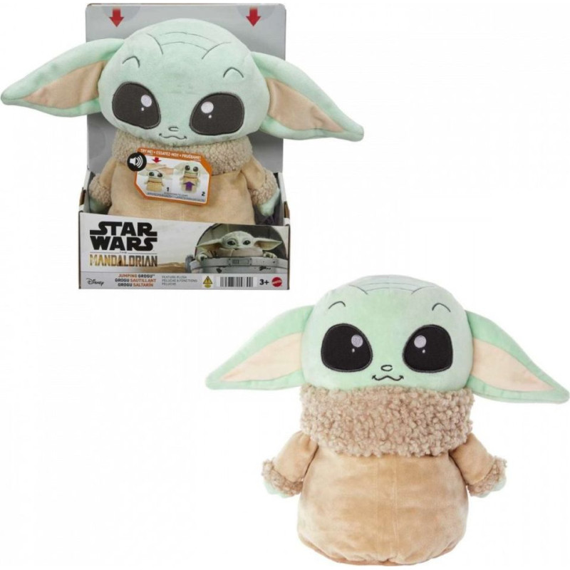 Mattel Pluszak star wars skaczący grogu z dźwiękiem