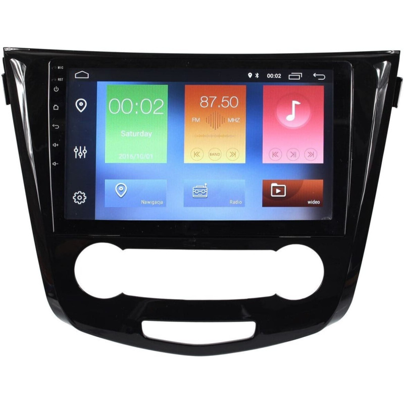 Noname Radio nawigacja GPS Nissan Qashqai 2, X-Trail 2014+ Android klimatyzacja manualna