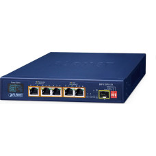 Planet BSP-115PV-15A łącza sieciowe Nie zarządzany Gigabit Ethernet (10/100/1000) Obsługa PoE Niebieski